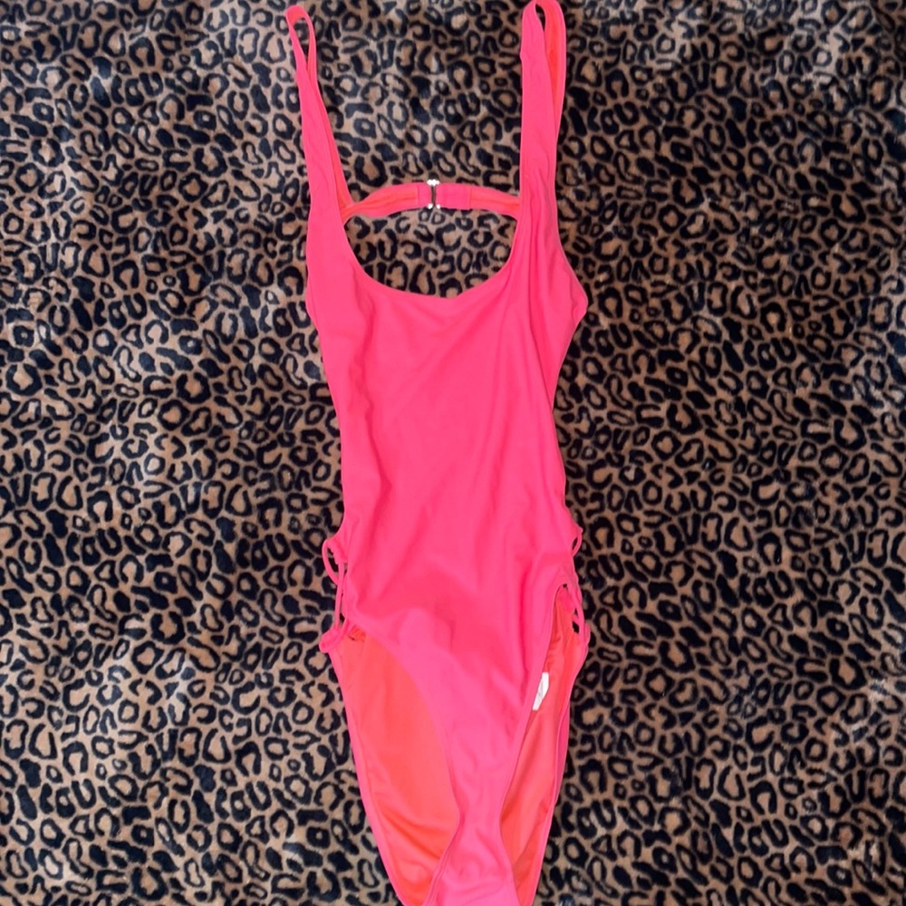LARGE (Neon Pink) Forver 21 One Piece Bathing Suite